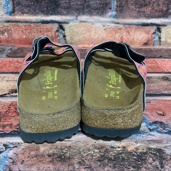 Papillio Orange Pink Floral Sandals - Picture 7 of 11